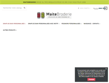 Tablet Screenshot of maitebroderie.com